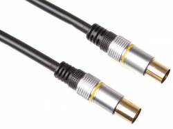 CONECTOR COAXIAL MACHO A COAXIAL HEMBRA PROFESIONAL 2.50 METROS