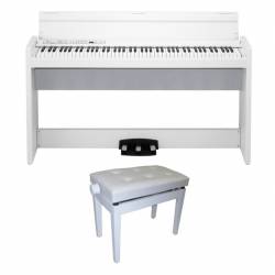 PIANO KORG LP-380-WH- U KIT BANQUETA BGM