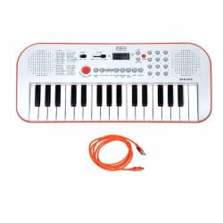 TECLADO OQAN QKB32RD ROJO + CABLE USB