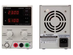 FUENTE DE ALIMENTACIÓN PARA LABORATORIO 0-30V DC 5A MÁX. DOBLE DISPLAY LED