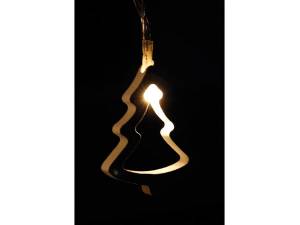 CADENA DE LUZ CON LED ÁRBOLES DE NAVIDAD MADERA 10 LEDS