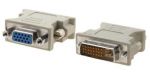 ADAPTADOR CONECTOR DVI-I 24+1 MACHO A VGA HEMBRA